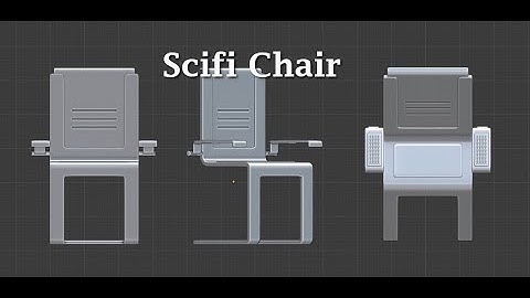 Blender 2.8: Modeling a Scifi Chair