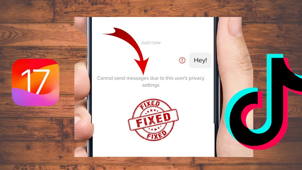 cannot send message due to this user's privacy settings tiktok|2024