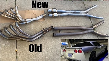 New Texas Speed C6 Corvette Long Tube Headers vs Old Version(Fixed it just to break it the same day)