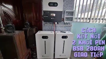 Instructions for installing the connection of 2 battery blocks to receive bsb 280ah communication