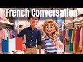 Learn French: Real Conversation in a Clothing Store (A2/B1 Level)