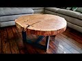Round Wood Slab Table