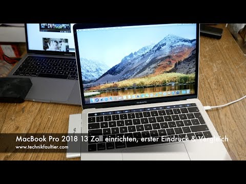 Macbook Pro 18 13 Zoll Einrichten Erster Eindruck Und Vergleich Youtube