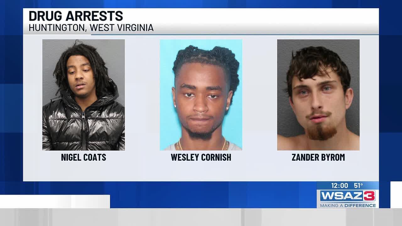 Three arrested on drug charges