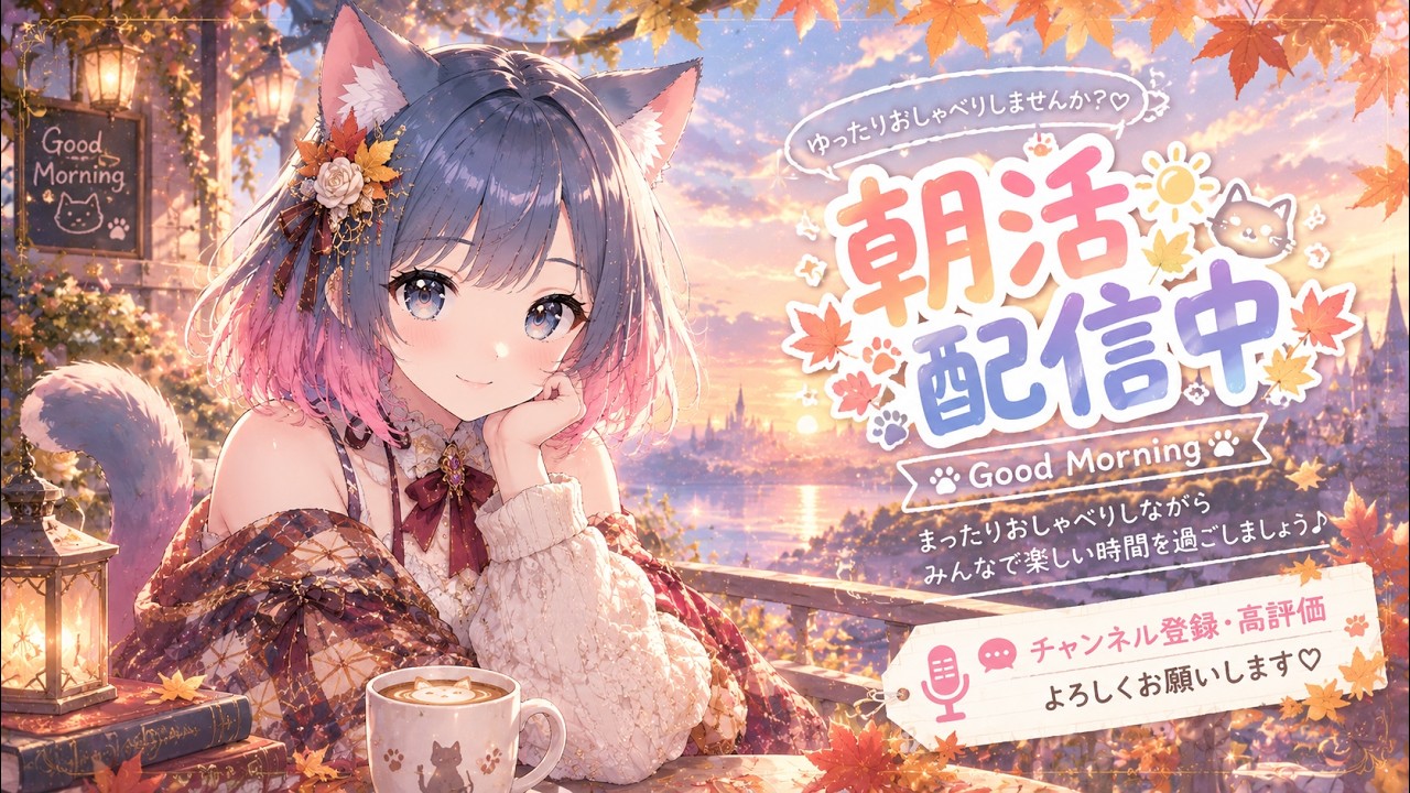 【#雑談/#朝活】連休明けの朝!って話【#新人vtuber】
