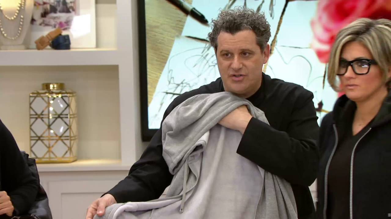Isaac Mizrahi Live! SOHO Plushed Back Zip Front Tunic Hoodie on QVC