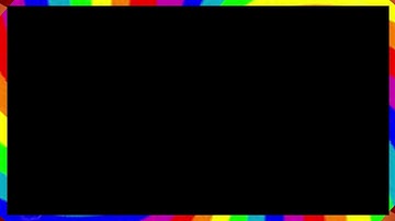 4K Black Screen Gradient Animation Border Effect | Rainbow Border Effect