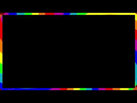 4K Black Screen Gradient Animation Border Effect | Rainbow Border Effect