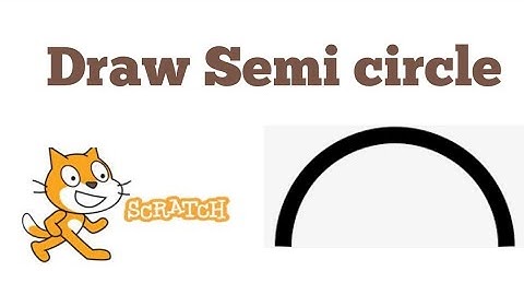 How to draw Semi circle in Scratch//scratch tutorial//scratch project semi circle//learn IT 9M