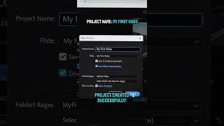 Adobe Premiere Pro Tutorial for Beginners | Lesson 1: Create a New Project #Shorts