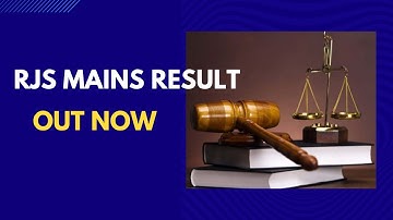 RJS Mains Result Out now!