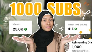 What really happens when you hit 1,000 subscribers on YouTube | My views increased