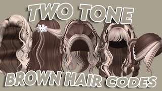 Two Tone Brown Hair Codes & Links | Roblox Bloxburg, Berry Avenue, Brookhaven