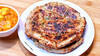 Dhaba Style Chur Chur Naan Recipe on Tawa | Chur Chur Naan Recipe without Tandoor | Amritsari Kulcha