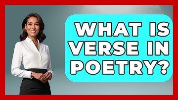 What Is Verse In Poetry? - The Language Library