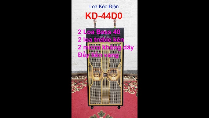 KD-44D0 VMA giới thiệu test loa kéo điện kèm micro không dây 2 ...