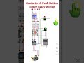 Contactor & Push Button Timer Relay Wiring | Time-Delay Stop Circuit (for Motor)#Motor #electrical