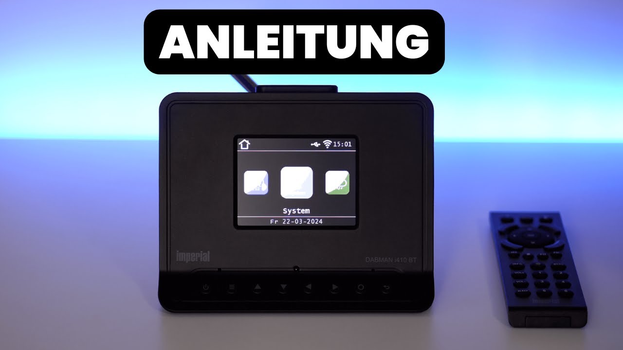 Imperial DABMAN i410 BT Anleitung Einrichtung und alle Funktionen