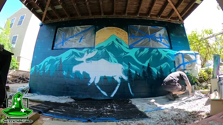 Alan's Moose mural time-lapse