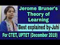 Bruner's Theory of Learning, Spiral Curriculum, Discovery learning..For #CTET #UPTET #KVS #TETs.