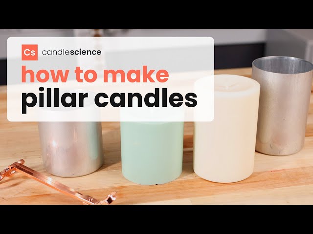 Cylindrical Pillar Candle Molds for Candle Making DIY Soy Wax