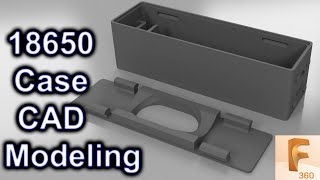 CAD Modeling of a 3D Printed 18650 Holder screenshot 5