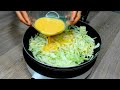 Nunca Había Comido un REPOLLO tan DELICIOSO! Receta de Repollo Fácil ¡Sin harina, sin horno!