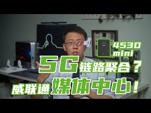 5G 链路聚合的媒体中心 威联通 TS-453D mini 2.5G NAS × 西数红盘 8TB Plus