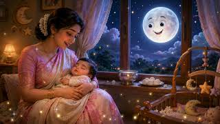 🌙 Chanda Mama Aao Na | दूध बताशे खाओ ना | Hindi Baby Lullaby | Soft Sleep Song for Babies| best lori