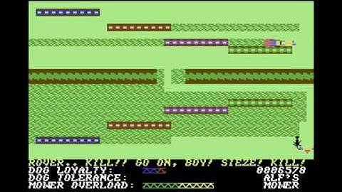 Hover Bovver Commodore 64 © 1983 Llamasoft