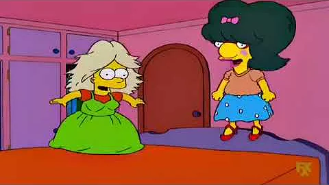 The Simpsons - Bart & Milhouse Cross Dressing