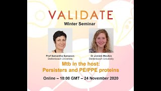 Mtb in the host Persisters and PE&PPE proteins