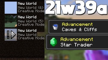 You Can Upgrade 1.17 Worlds NOW in Minecraft 1.18 Snapshot 21w39a