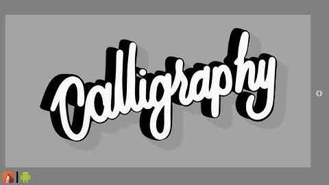 3d calligraphy Timelapse video in Autodesk sketchbook  on Android.