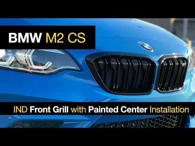 How to Install the IND F87 LCI BMW M2 CS Front Grill with Painted