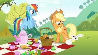 Blooper S4E18 Applejack is honest with Angel