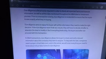 Virtual Data Rooms for Due Diligence Benefits and Criteria