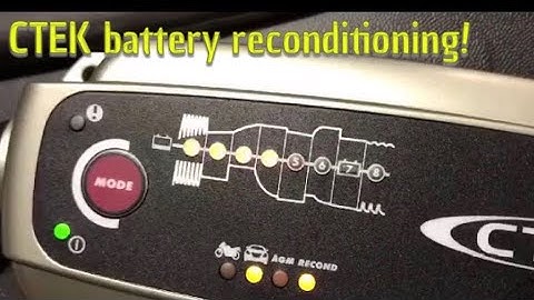 CTEK battery reconditioning and charging