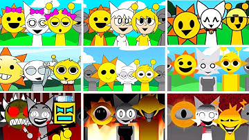 Incredibox - Sprunki but MIX MR SUN and WENDA and SIMON in ALL Different Mods