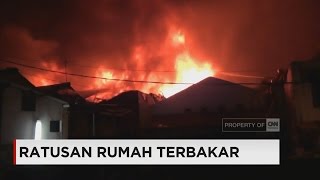 Ratusan Rumah Terbakar Hebat di Jakarta