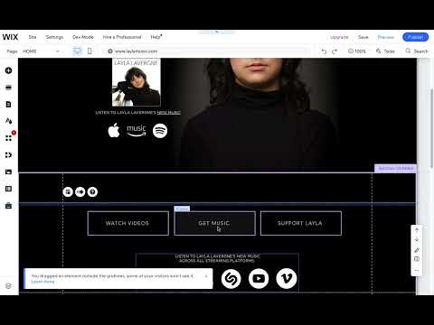 Remove Gap on Wix Website