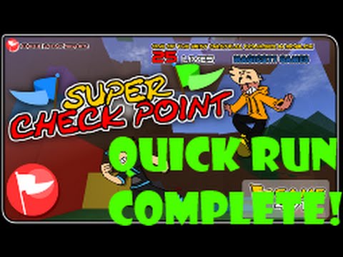 Roblox Super Checkpoint Quick Run - hardest obstacle course ever roblox