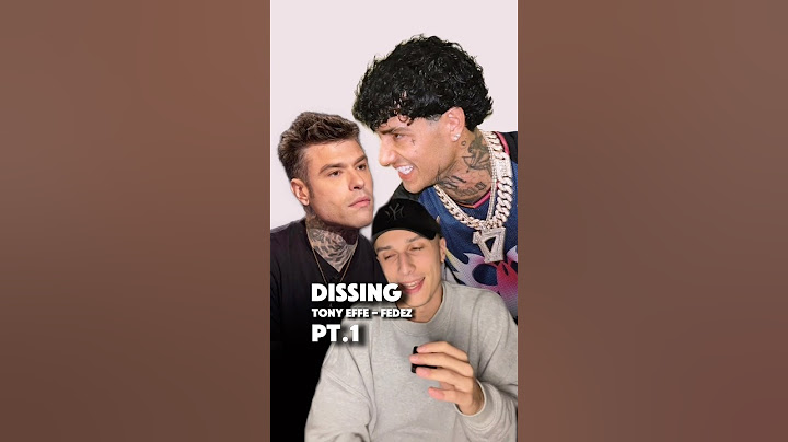 DISSING Tony Effe - Fedez PT.1 🍿