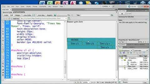 Part 3   How to Build a 2 Tier Horizontal Dropdown Menu   YouTube