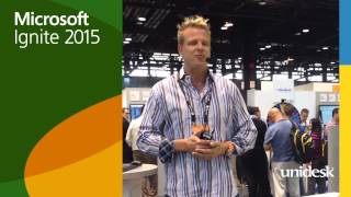 Amdocs's Henrik Frank demos Unidesk at Microsoft Ignite 2015