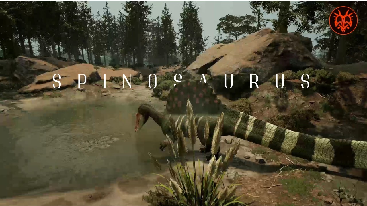 SPINOSAURUS indo para o PANTANO e se depara com um GIGA !!! ( Path of Titans )