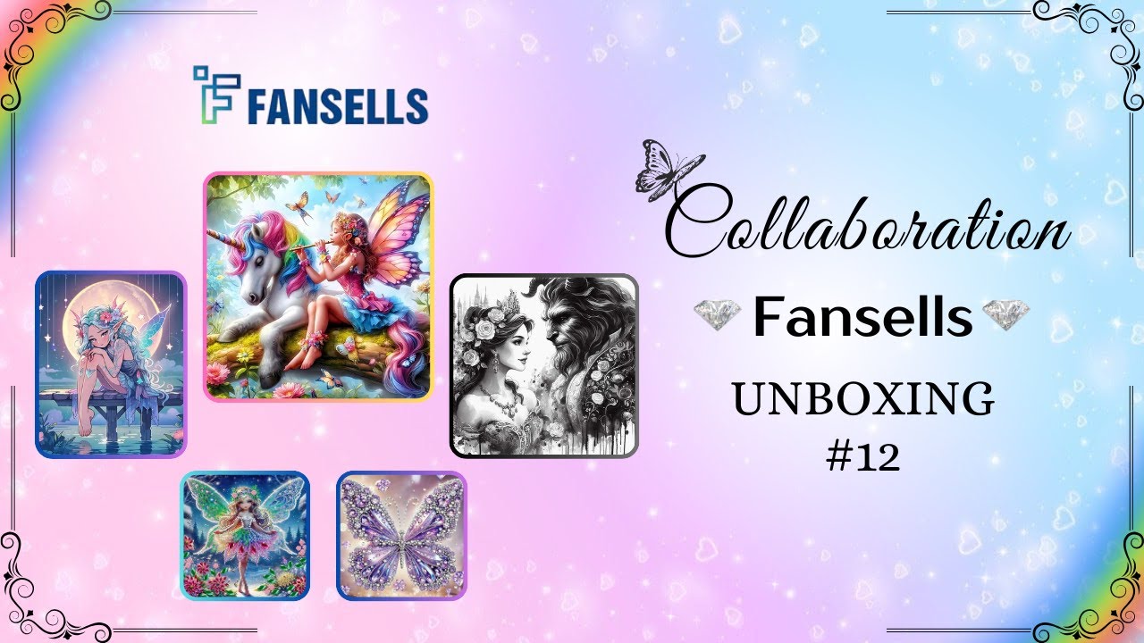 #83 DIAMOND PAINTING: Collaborazione Fansells Unboxing #12 | ITA