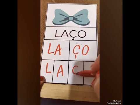 Fichas para trabalhar a separação de sílabas em palavras com 4 letras.