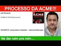 Recebi notificao de processo da acme