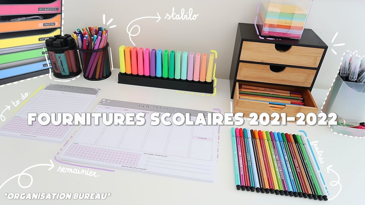 HAUL FOURNITURES SCOLAIRES, ORGANISATION BUREAU & PRÉPARATION DE COMMANDES 📙 (Back to school 2021)